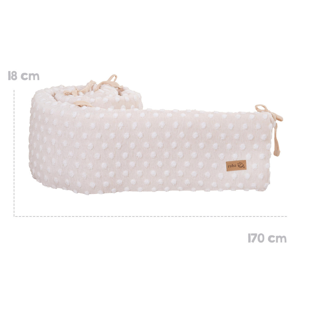 NESTCHEN Frosty Almond beige - Beige, Textil (170/4cm) - Roba