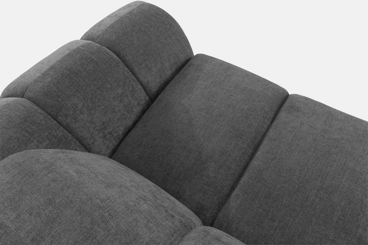 ECKSOFA LINKS FLAVA, Aschgrau - Grau, Holz/Holzwerkstoff (310/270cm) - KONSIMO®