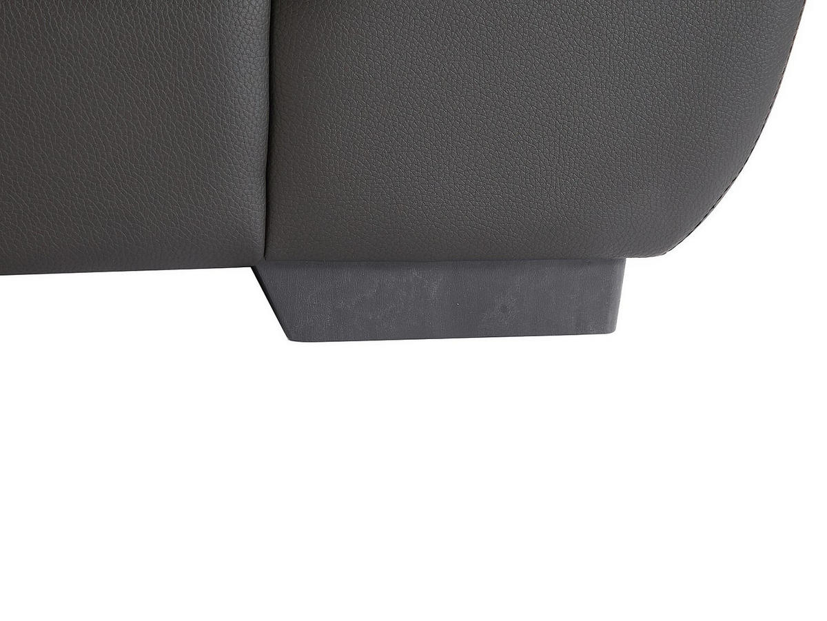 ECKSOFA Leder - Ecke Links - Schwarz - METROPOLITAN II - Schwarz, Leder (275/152cm) - Vente-Unique