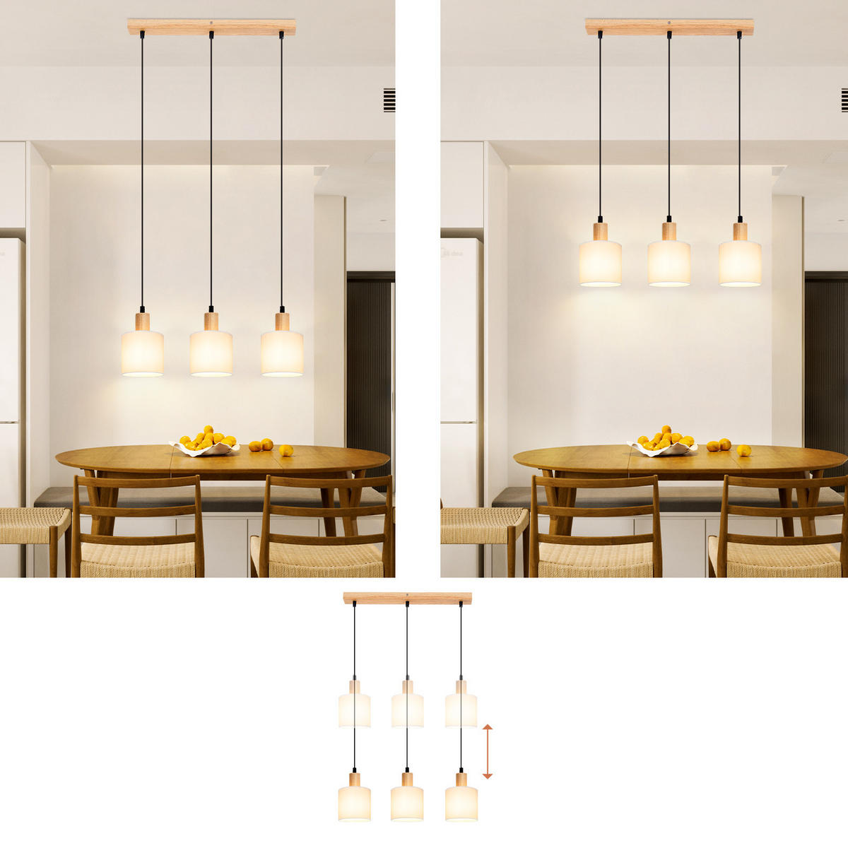 PENDELLEUCHTE Anastasia 173/20/2.5 cm - Weiß, Metall (173/20/2.5cm) - ZMH