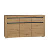 SIDEBOARD Kasla Holz und Anthrazitgrau - Grau, Holzwerkstoff (152/84/39cm) - Petits-meubles