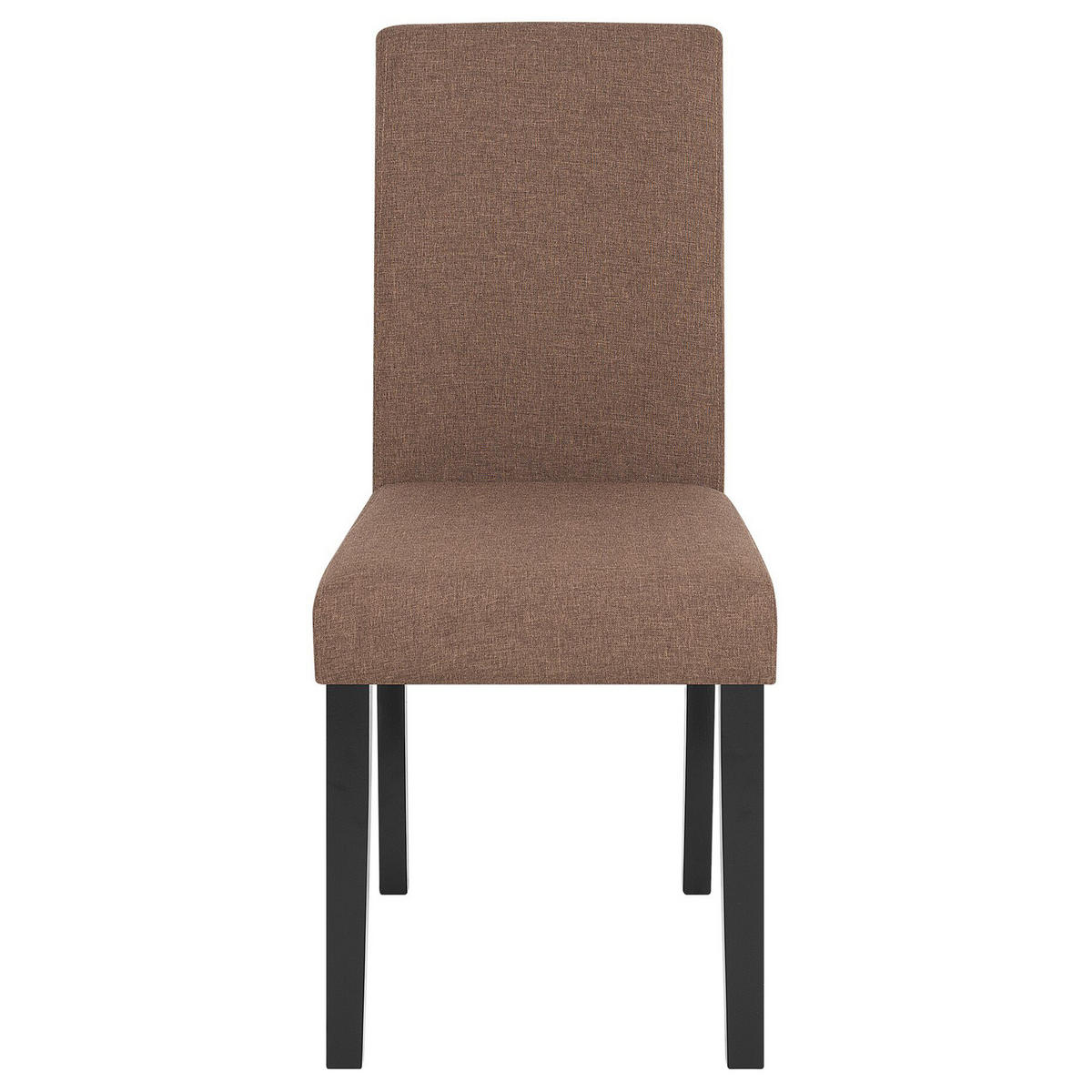 STUHL 2er-Set Polsterbezug Braun Broadway - Braun, Holz/Textil (44/92/45cm) - Beliani