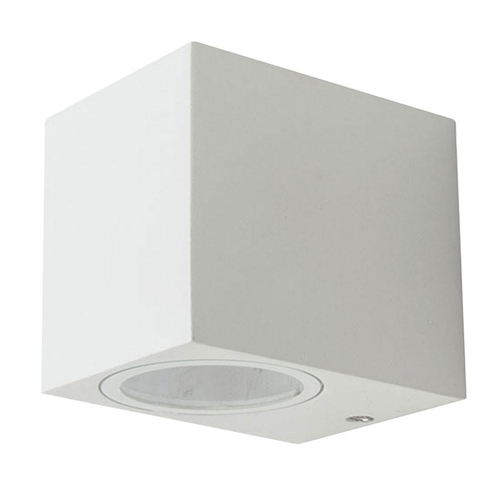LED WANDLEUCHTE Aluminium Weiß - Weiß, Metall (9.2/6.8/8cm)