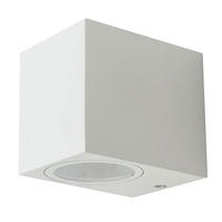 LED WANDLEUCHTE Aluminium Weiß - Weiß, Metall (9.2/6.8/8cm)