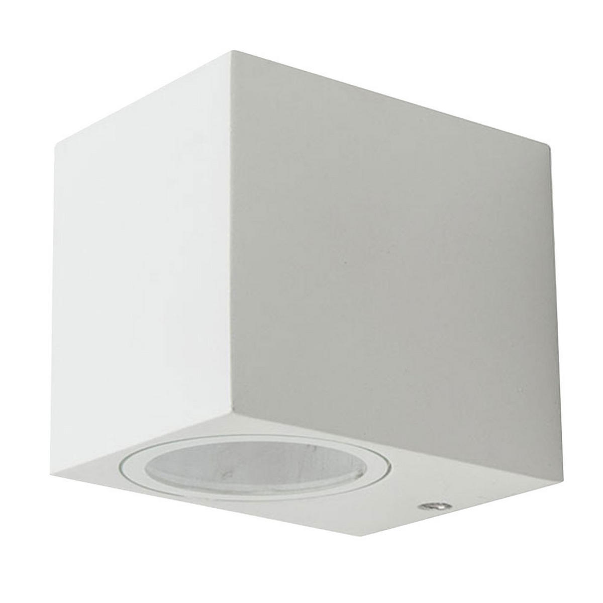 LED WANDLEUCHTE Aluminium Weiß - Weiß, Metall (9.2/6.8/8cm)