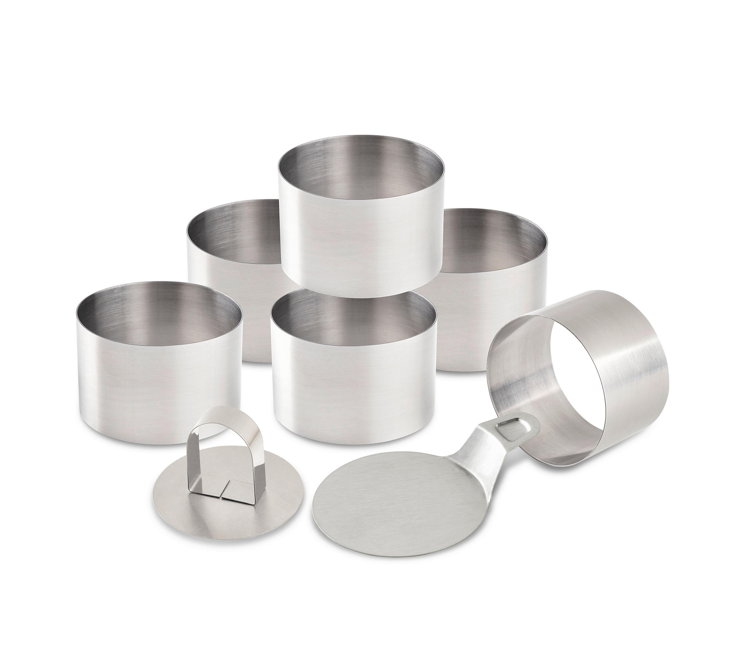 SPEISERING Michael Silberfarben, 8-teilig - Silberfarben, Metall (8/5/8cm) - Mömax