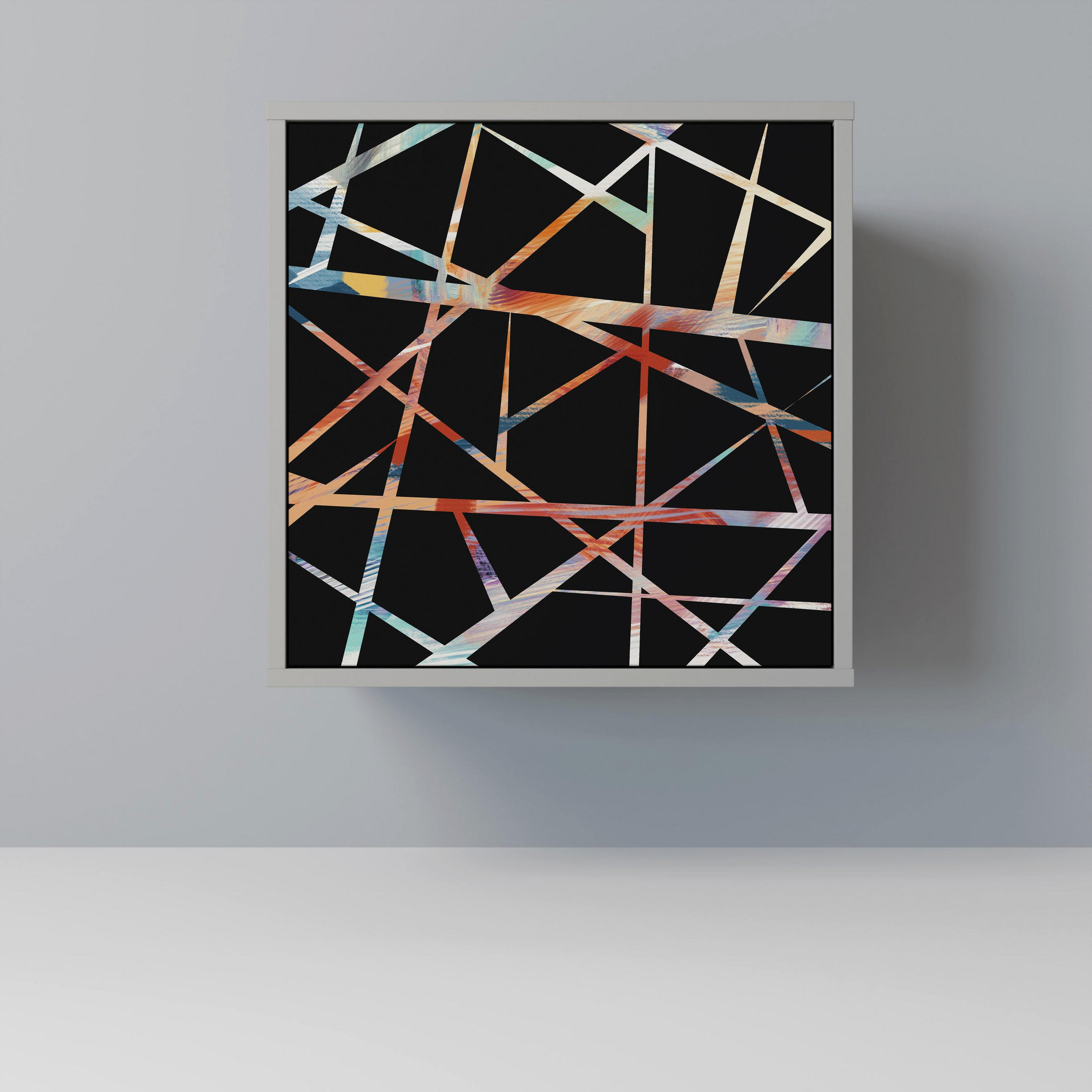 SpaceRebels Sideboard Grau 57.5x57.5x42 cm