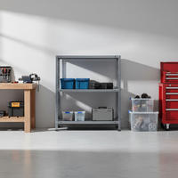 SCHRAUBREGAL PANDA SMALL | HxBxT 100x100x50cm | 3 Fachböden | Fachlast 75kg | Grau - Grau, Metall (100/100/50cm) - PROREGAL