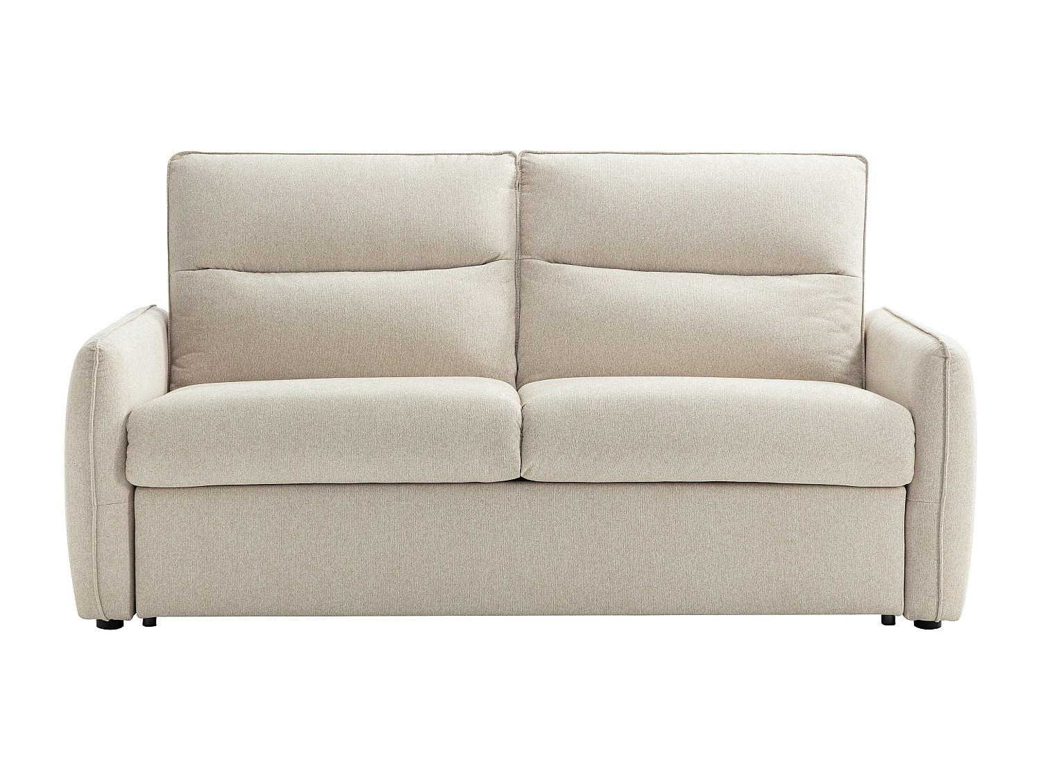 SCHLAFSOFA - 3 Personen - Stoff - Beige - - Beige, Textil (195/101/210cm) - Vente-Unique
