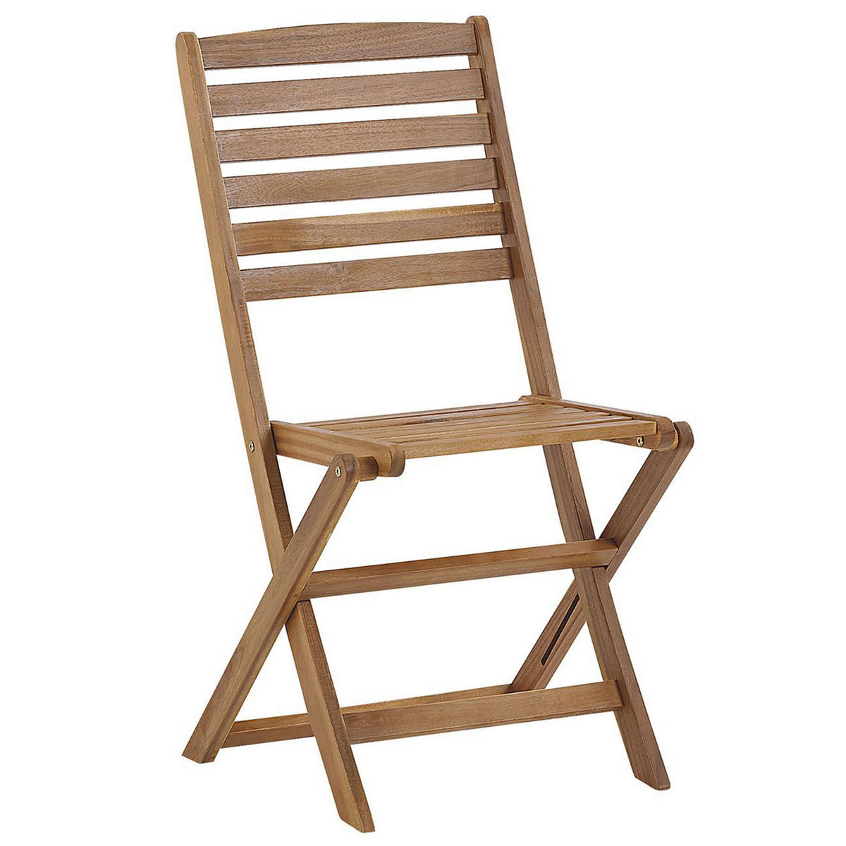 GARTENMÖBEL SET 6-Sitzer Akazienholz hellbraun Tolve - Hellbraun, Holz - Beliani