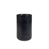 VASE Fajen Schwarz - Schwarz, Stein (25cm) - Zuiver