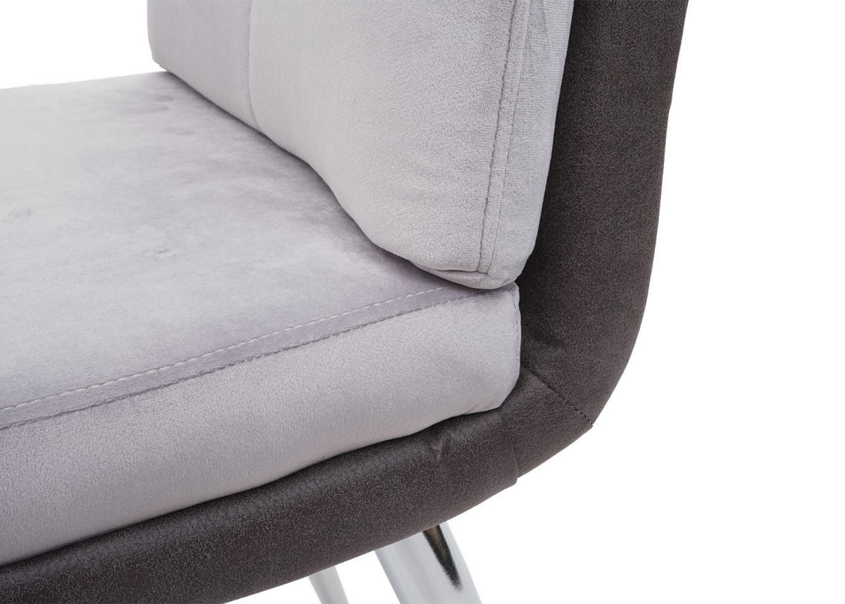 ESSZIMMERSTUHL Grau 6er-Set - Grau, Textil (46/91/66cm) - MCW