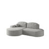 ECKSOFA Girona Mit Schlaffunktion - Grau, Holzwerkstoff/Textil (278/179cm) - Fun Möbel