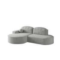 ECKSOFA Girona Mit Schlaffunktion - Grau, Holzwerkstoff/Textil (278/179cm) - Fun Möbel