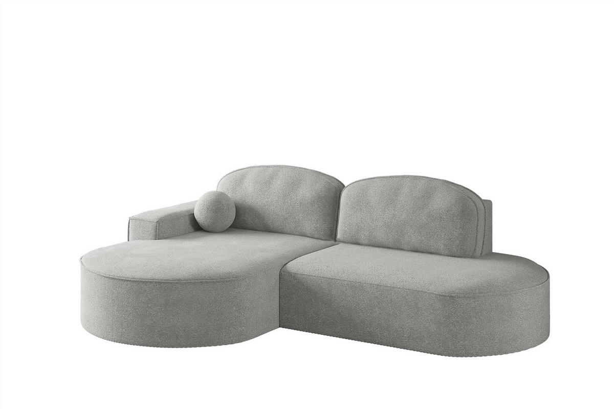 ECKSOFA Girona Mit Schlaffunktion - Grau, Holzwerkstoff/Textil (278/179cm) - Fun Möbel