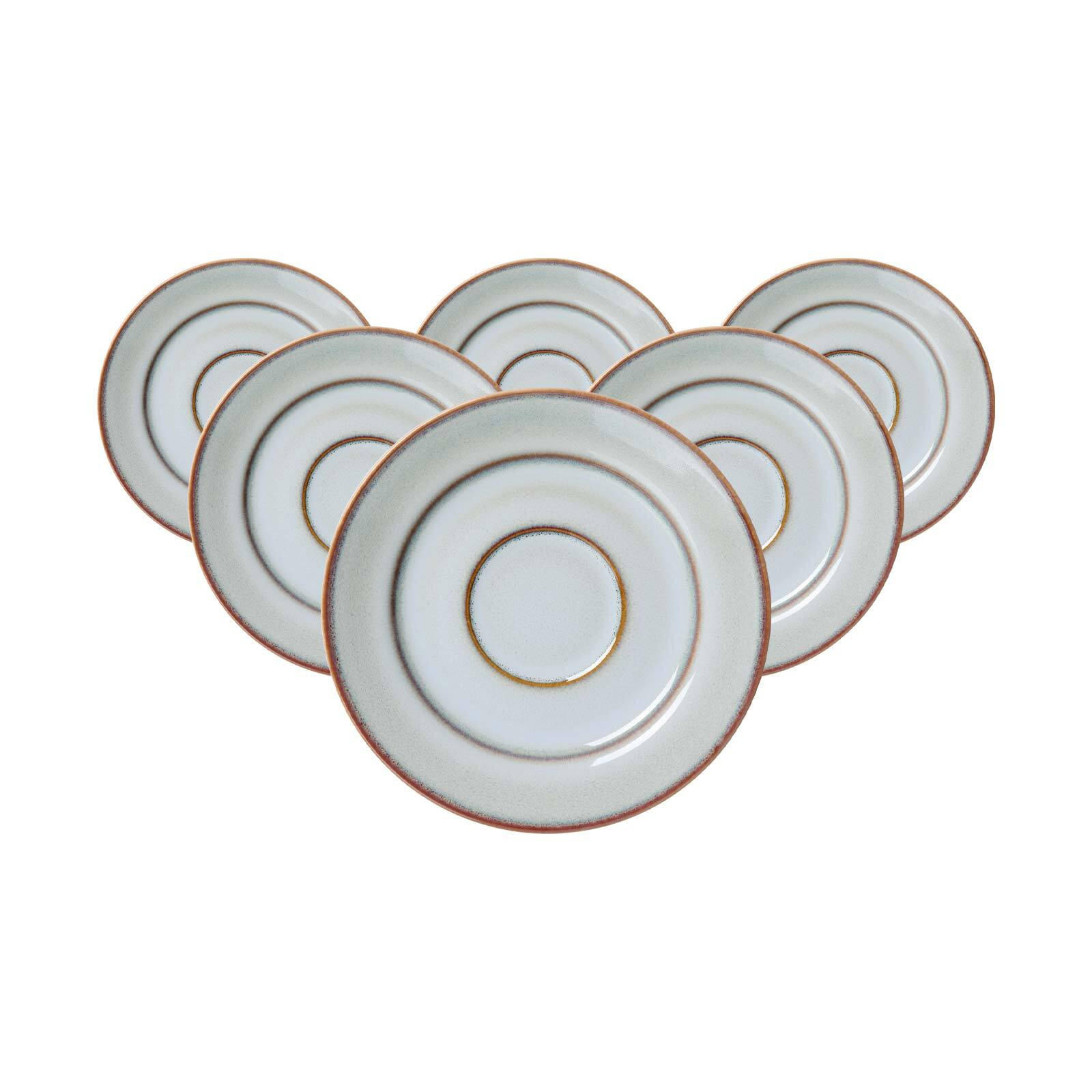 KAFFEEUNTERTASSEN Portofino grau ø 15,5 cm 6er Set - Grau, Keramik (15.5cm) - Ritzenhoff Breker