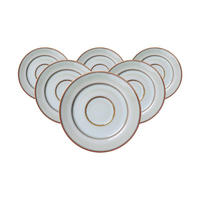 KAFFEEUNTERTASSEN Portofino grau ø 15,5 cm 6er Set - Grau, Keramik (15.5cm) - Ritzenhoff Breker