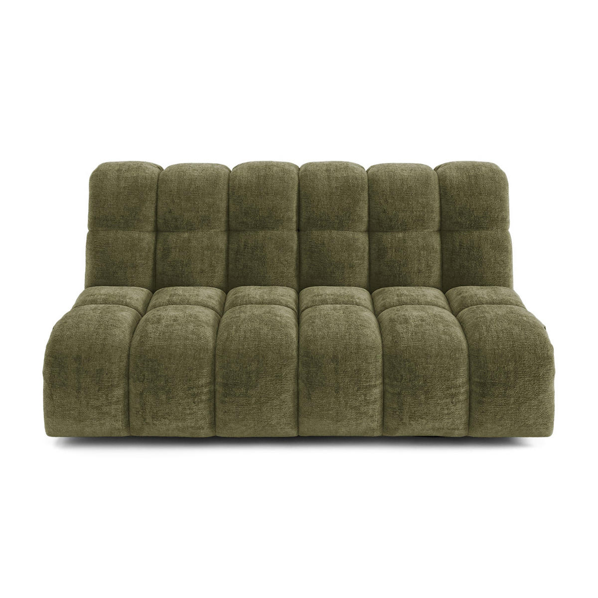 SOFA SEVEN Geprägter Samt Vintage-Grün 162cm - Dunkelgrün/Grün, Textil (162/77/98cm) - Premium Interiors