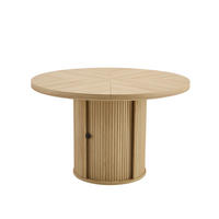 ESSTISCH Rund 115/74 cm mit Stauraum DE-40056 Holzoptik - Naturfarben, Holzwerkstoff (115/115/74cm) - ComfortXL