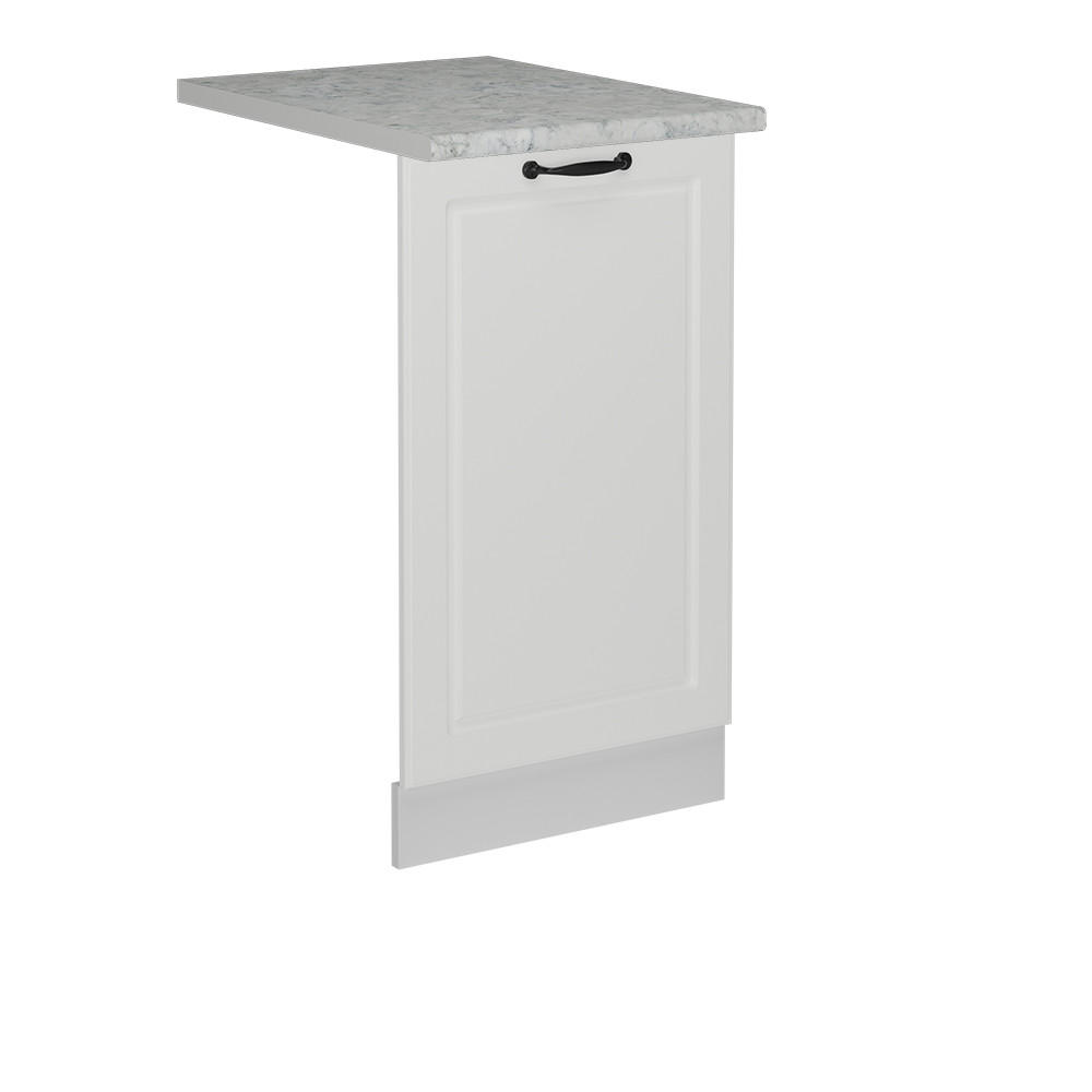 DISKMASKINENS FRONTPANEL R-Line Vitt hus på landet 45 cm , AP Marble Vit, Vit 81.8/45/60 cm