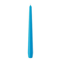 SPITZKERZEN (konische Kerzen) Azurblau 250 x Ø 25 mm, 12 Stück - Hellblau, Paraffin (2.5/25/25cm) - Wiedemann Kerzen