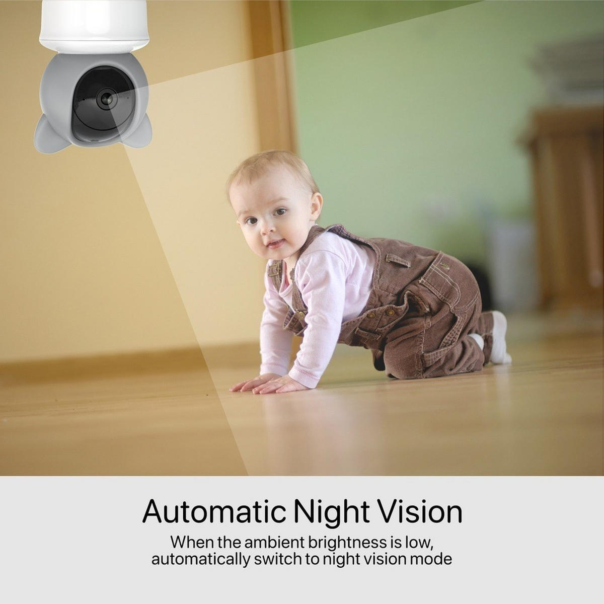 BABYPHONE, 5 Zoll HD Display，EU-Stecker - Weiß, Kunststoff - Authentics