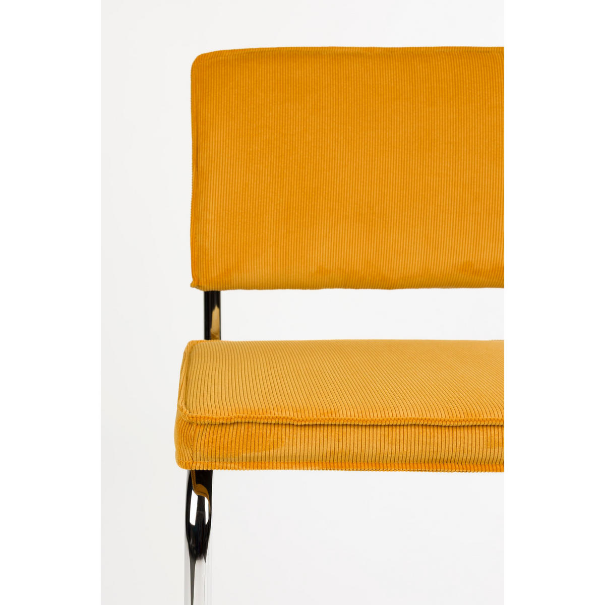 ESSZIMMERSTUHL Ridge Kink Rib Gelb - 2 er Set - Gelb, Textil (48/85/50cm) - Zuiver