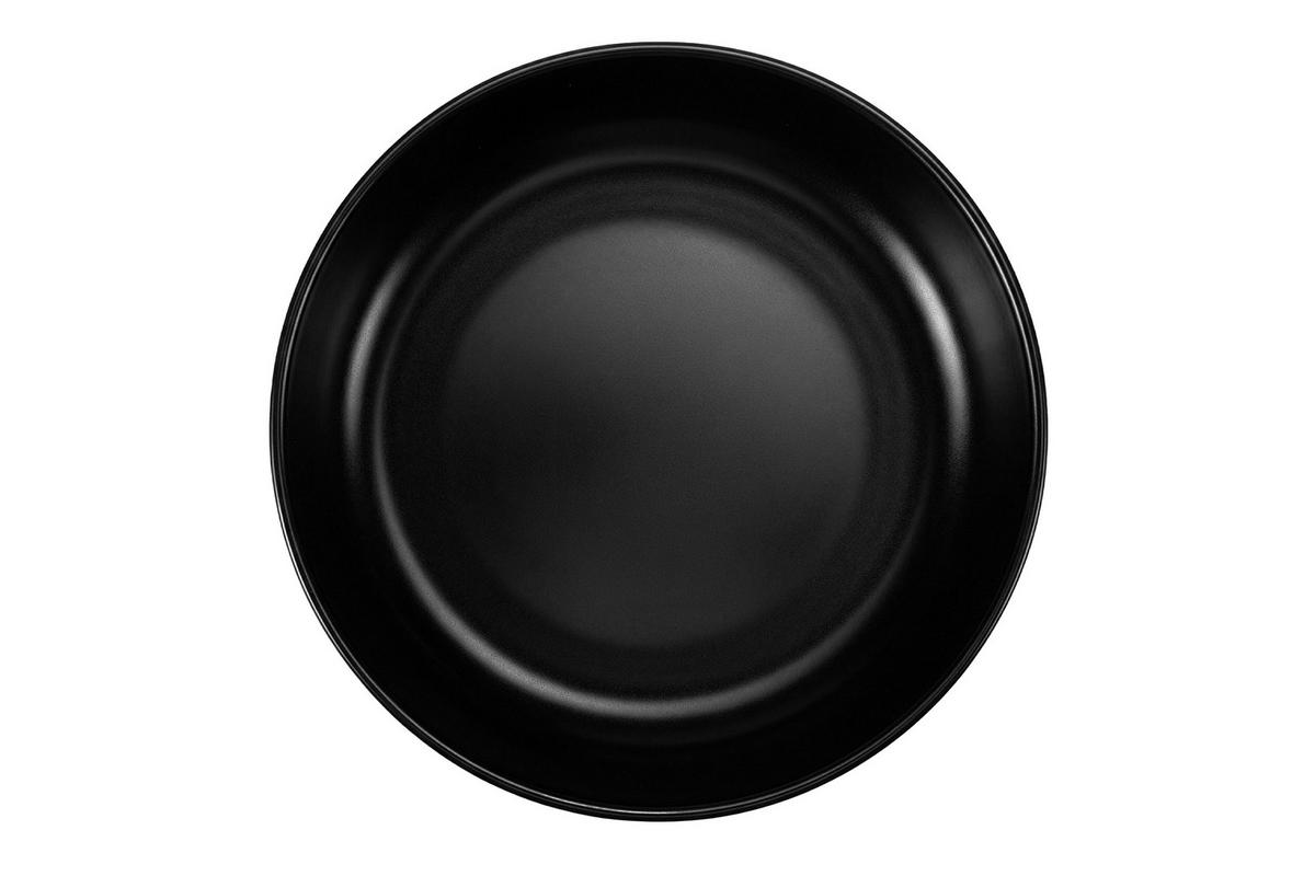 TELLER-SET VICTO 6-tlg Suppenteller, matt schwarz - Schwarz, Keramik (18cm) - KONSIMO®