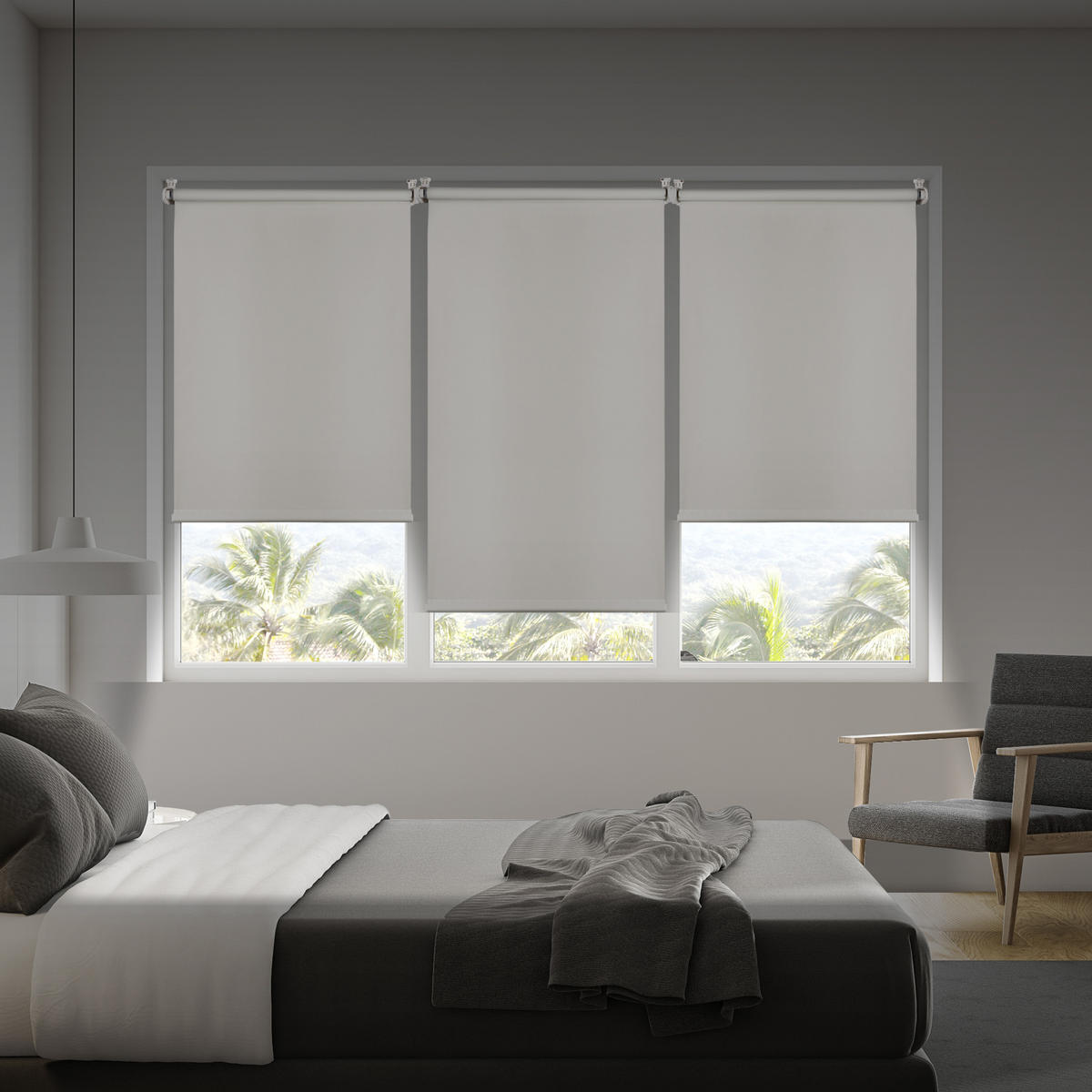 VERDUNKELUNGSROLLO | Ekrü, 120 cm x 180 cm - Beige, Kunststoff (120/180cm) - STORESDECO
