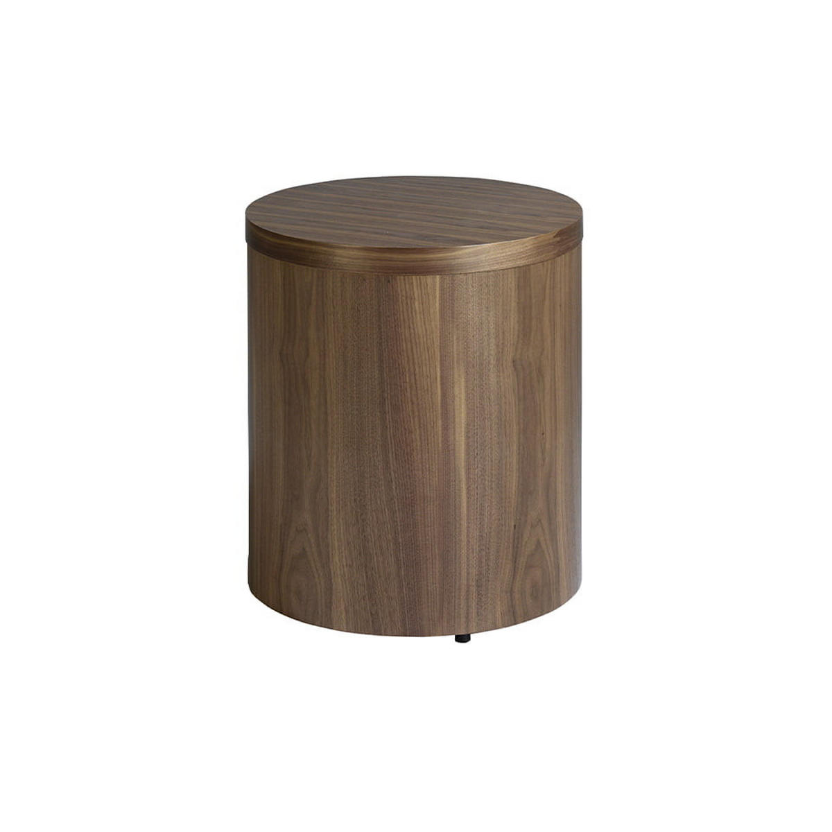 NACHTTISCH Rund Walnuss 48/48/55 cm - Nussbaumfarben, Holz (48/55/48cm) - ANGEL CERDA
