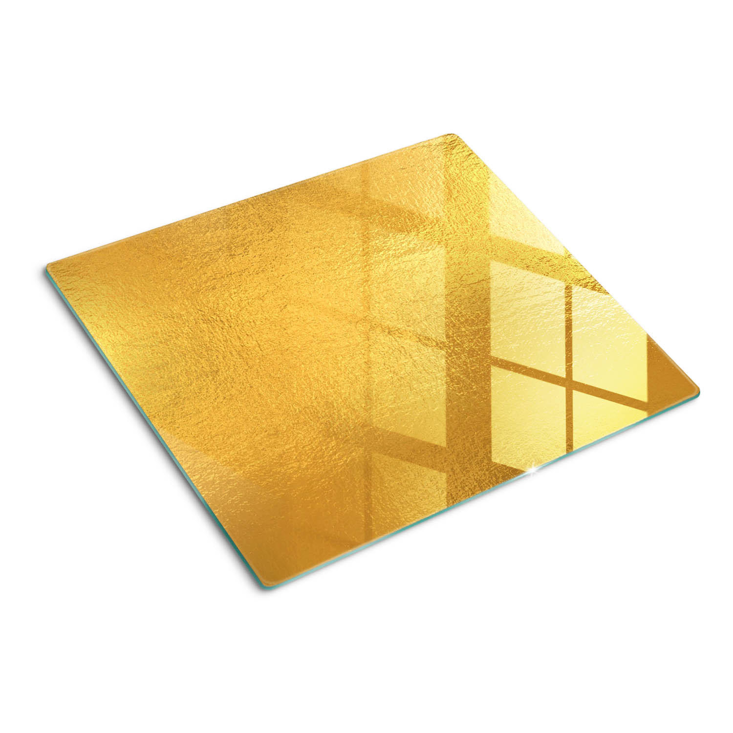 Tulup Glasplatte Gold 60x0.4x52 cm