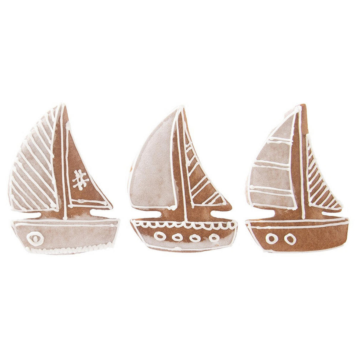 AUSSTECHFORM Segelboot 8,5 cm Silber - Silberfarben, Metall (6/1.5/8.5cm) - Orion 