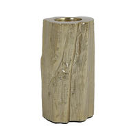 TEELICHTHALTER TOCON 9x8x16 cm, Metall, Gold - Goldfarben, Metall (16cm) - Light & Living