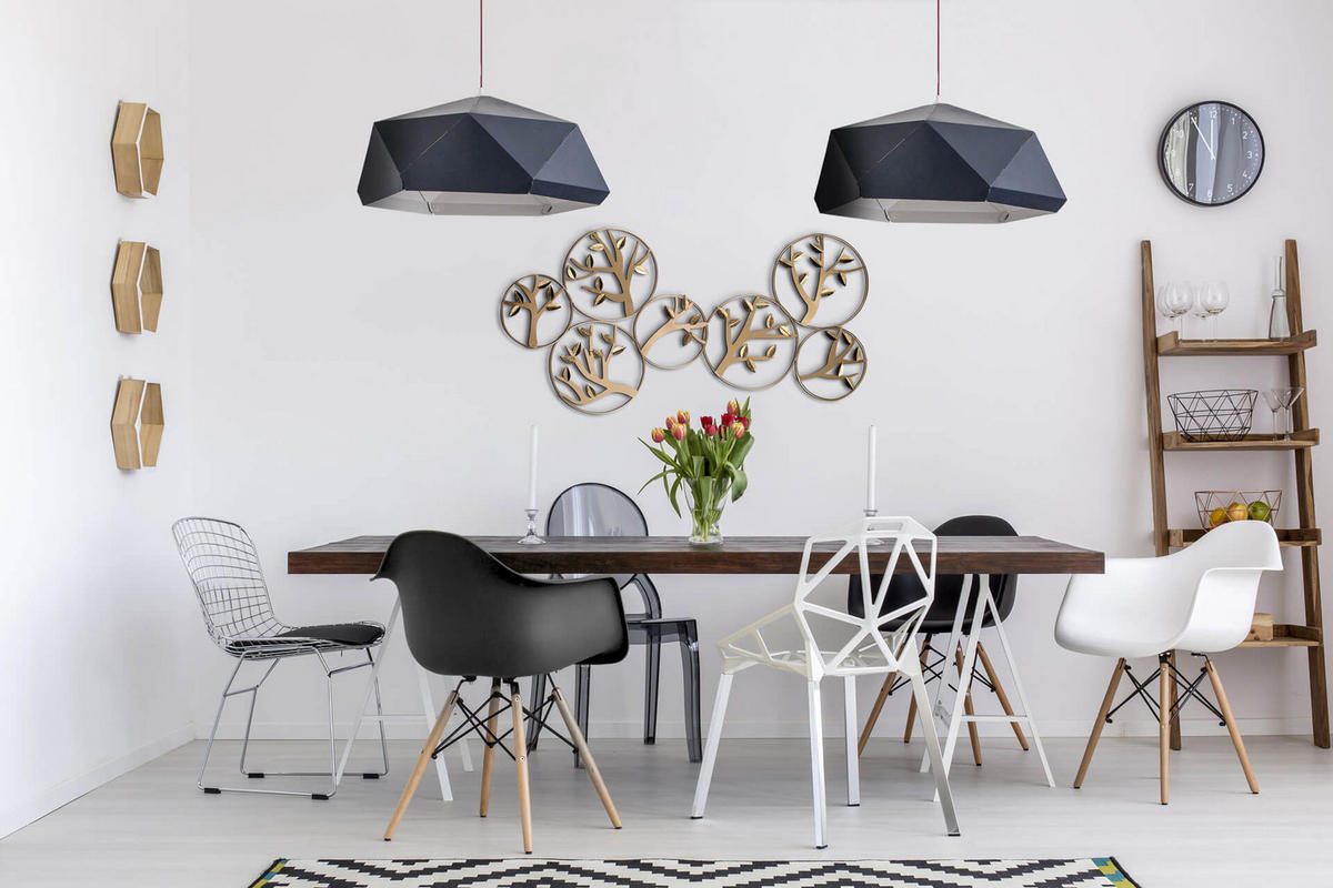 WANDDEKO Gold 120/60 cm - Goldfarben, Metall (1.65/60/4cm) - KUNSTLOFT