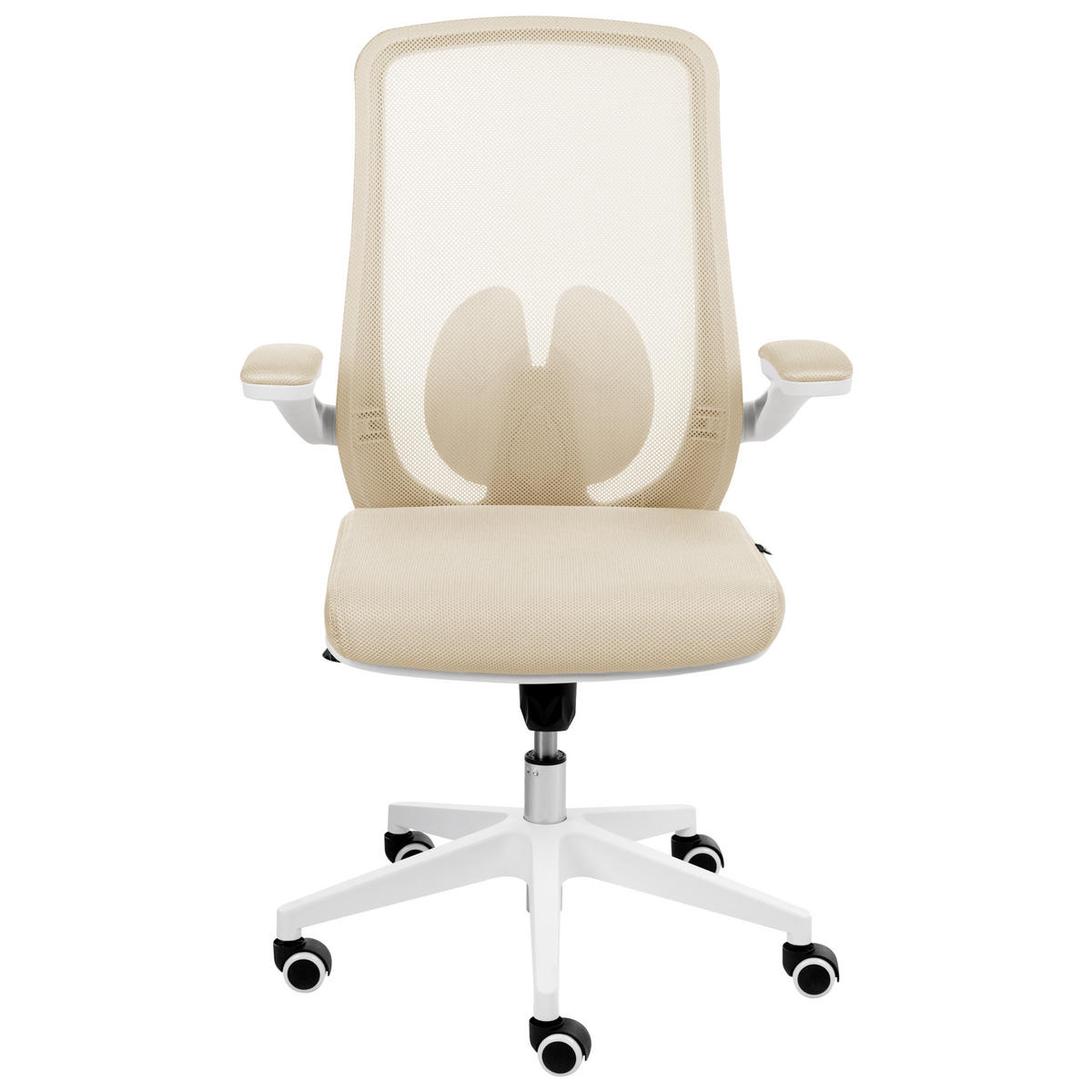 BÜROSTUHL Beige Overlord - Beige, Textil (49/100/63cm) - Beliani
