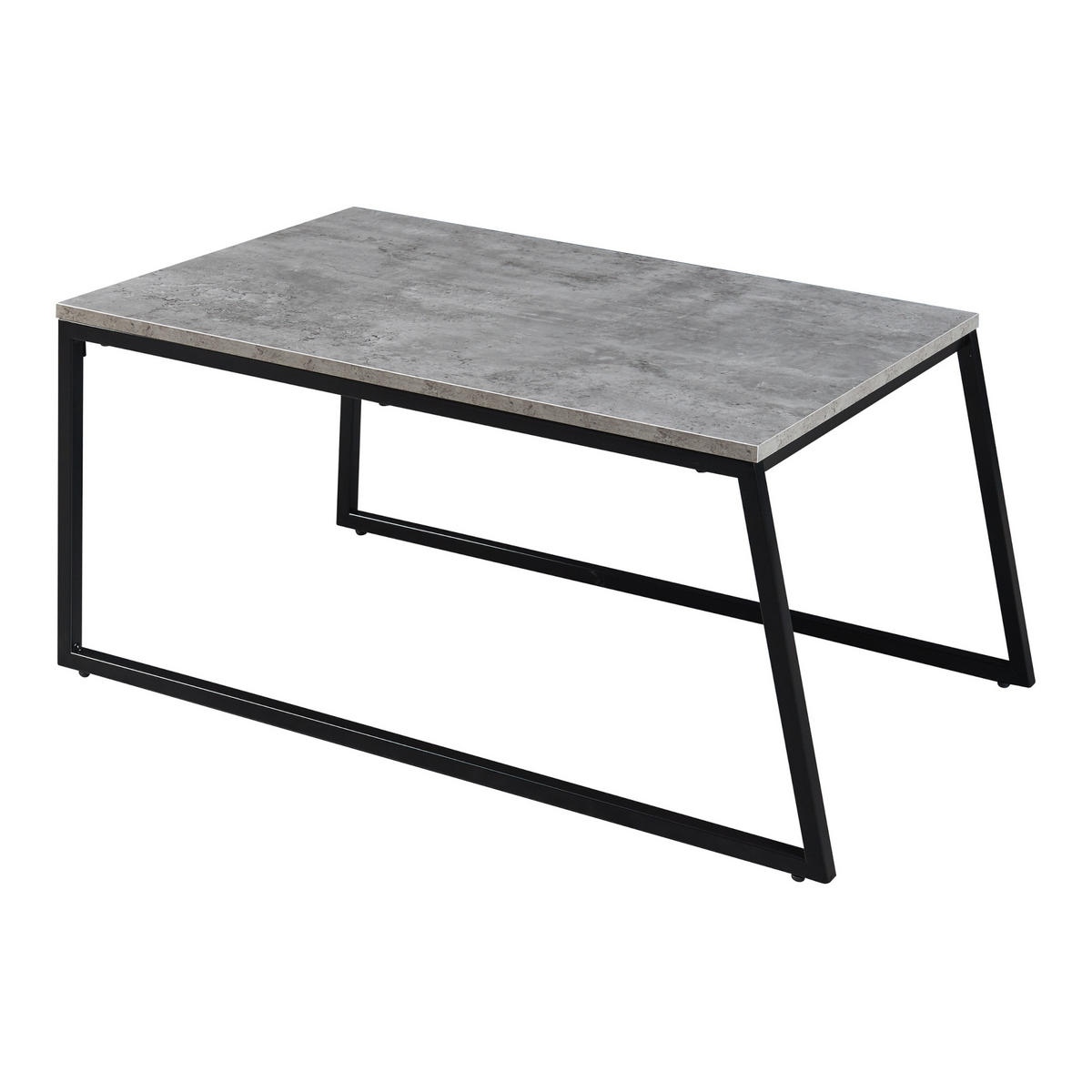 SATZTISCH-SET 2 TLG. Hyllestad - Schwarz/Grau, Holzwerkstoff/Metall (83/50/38cm) - [en.casa]