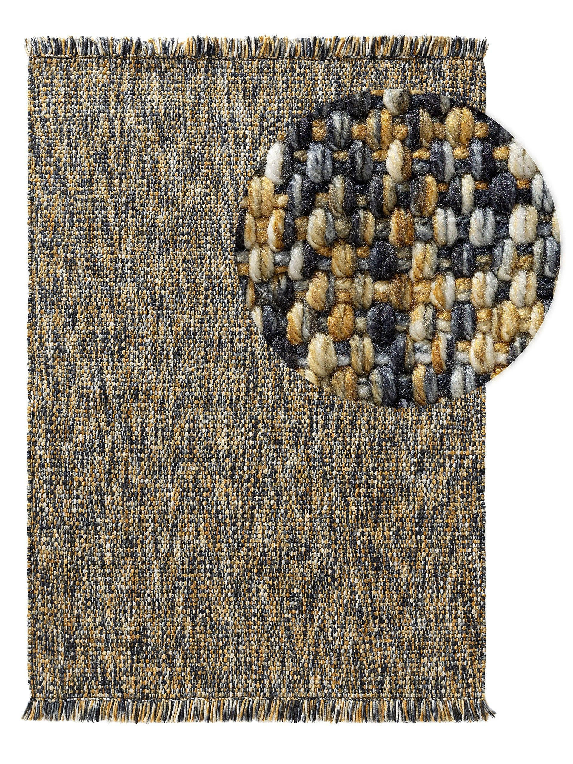 TEPPICH Runa Gelb 160x230 cm - Gelb, Textil (160/230cm) - benuta Pop