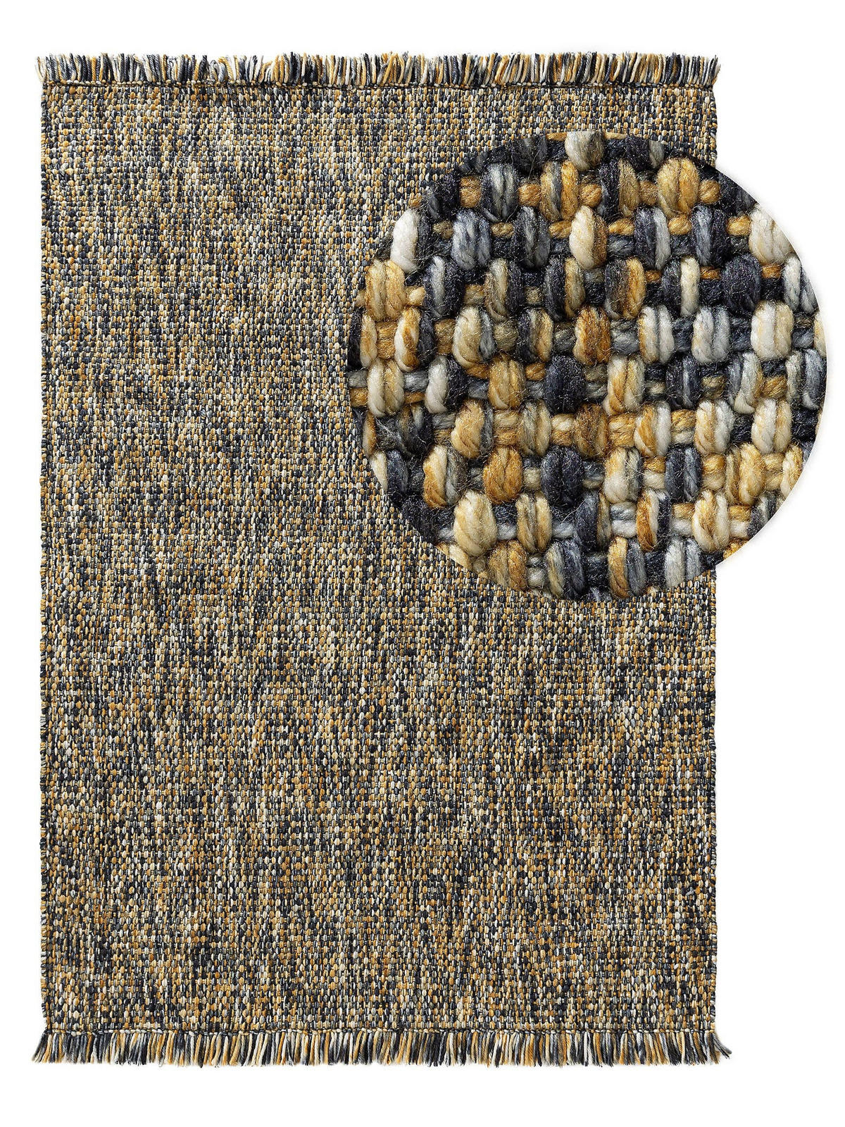 TEPPICH Runa Gelb 200x300 cm - Gelb, Textil (200/300cm) - benuta Pop