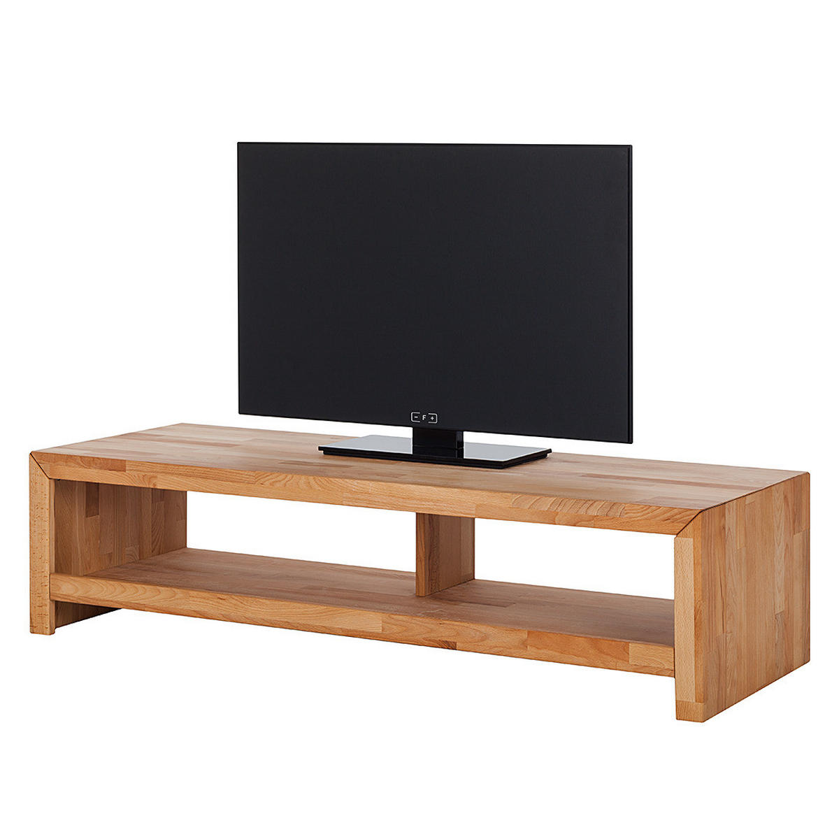 TV-LOWBOARD - Massivholz - Kernbuche, Holz (140/35/50cm) - home24