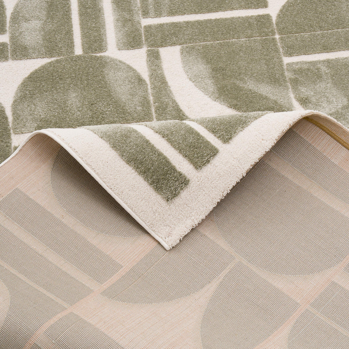 DESIGNER TEPPICH NOSY MODERN - Grün, Textil (80/150cm) - Pergamon