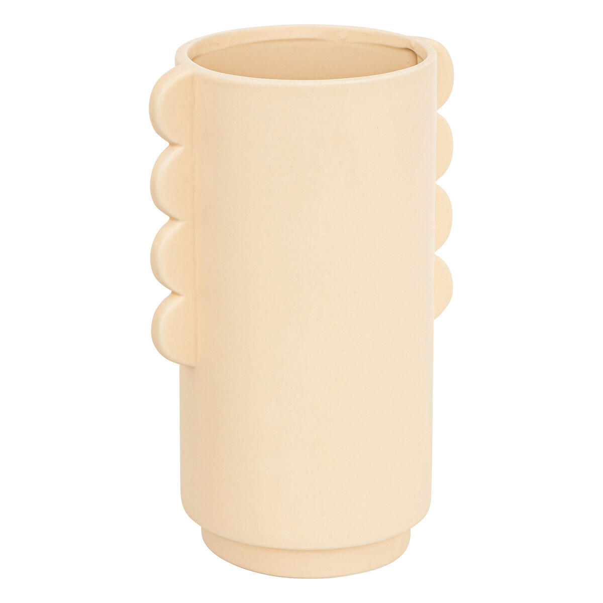 VASE Keramik Wavy Bliss Ø 13 cm - Beige, Keramik (25.5cm) - Atmosphera Createur d´interieur