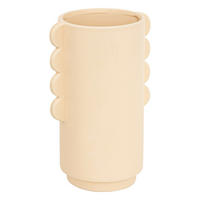 VASE Keramik Wavy Bliss Ø 13 cm - Beige, Keramik (25.5cm) - Atmosphera Createur d´interieur