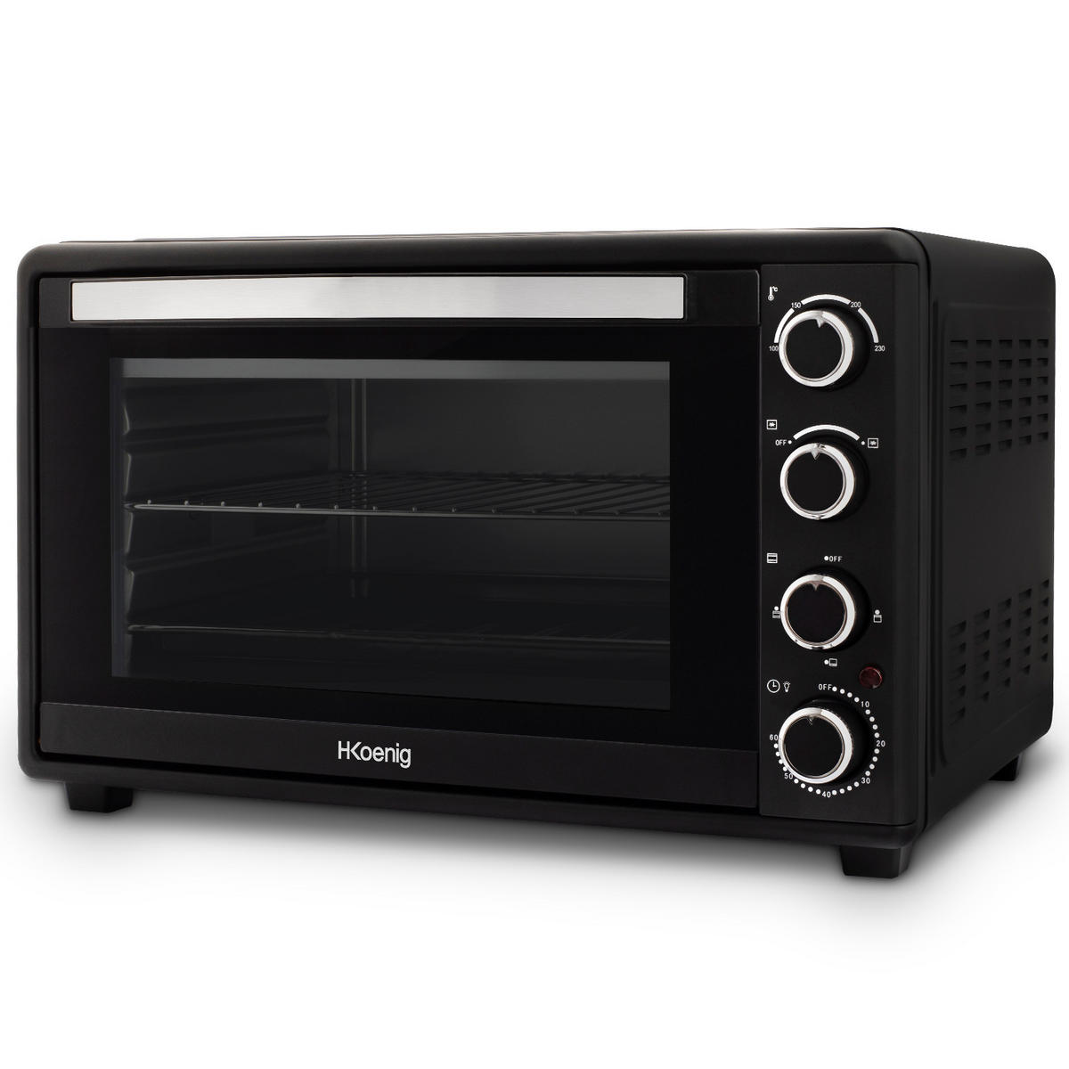 MINI-BACKOFEN FO45 Schwarz - Schwarz, Metall (55.8/35/45.5cm) - HKoenig