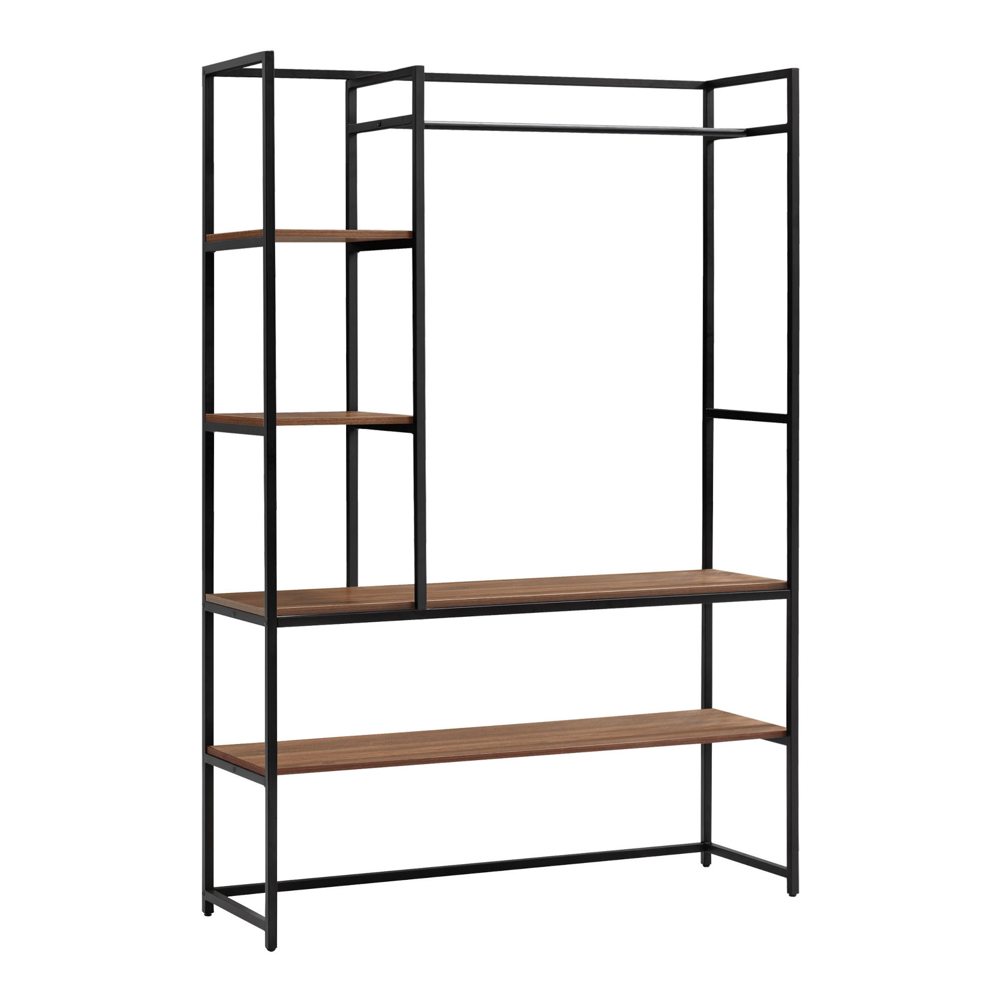 GARDEROBENSTÄNDER Horgau - Schwarz, Metall (120/180/40cm) - [en.casa]