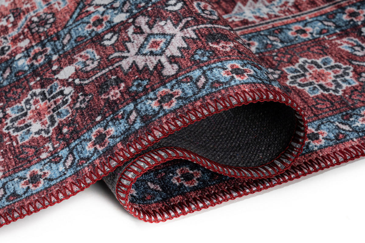 TEPPICH DUBAI bordeaux orientalisch 90/150 cm - Bordeaux, Textil (90/150cm) - Tapiso