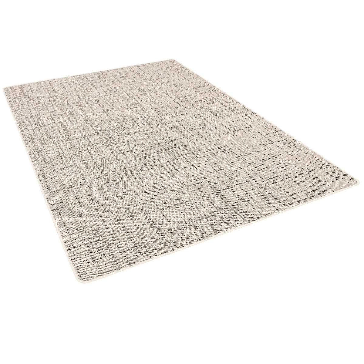 IN & OUTDOOR TEPPICH FLACHGEWEBE OSLO KARO MODERN - Creme, Textil (160/200cm) - Snapstyle