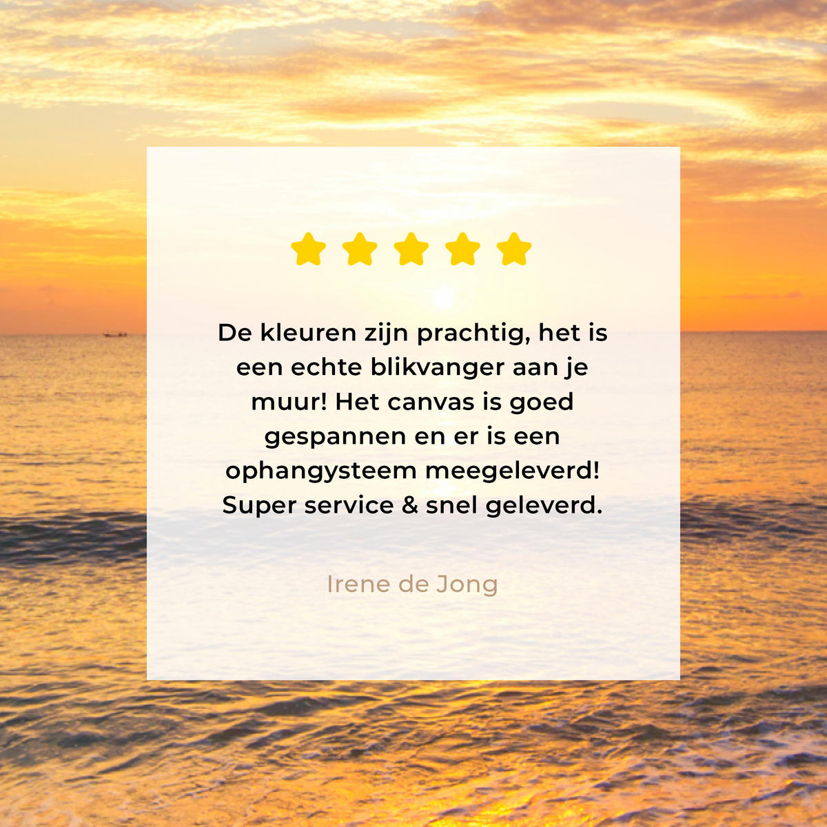 LEINWANDBILD Strand - Sonnenuntergang - Meer Room Decor 30x40 cm - Gelb, Textil (30/40cm) - MuchoWow