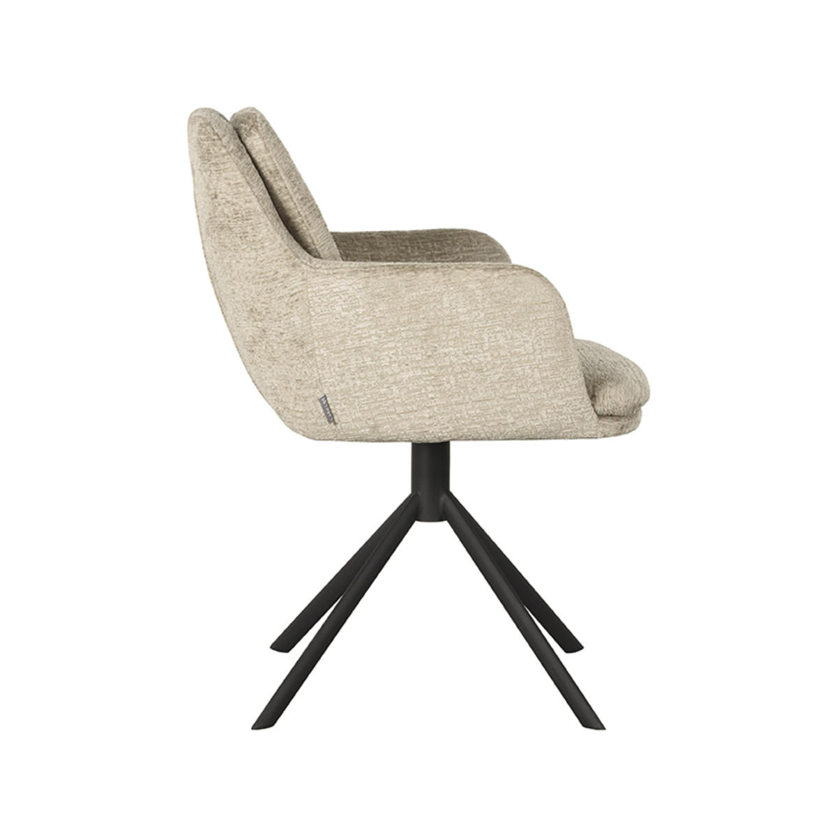 ESSZIMMERSTUHL Joy Beige 63/58/83 cm 2er-Set - Hellbraun, Textil (58/83/63cm) - LABEL51