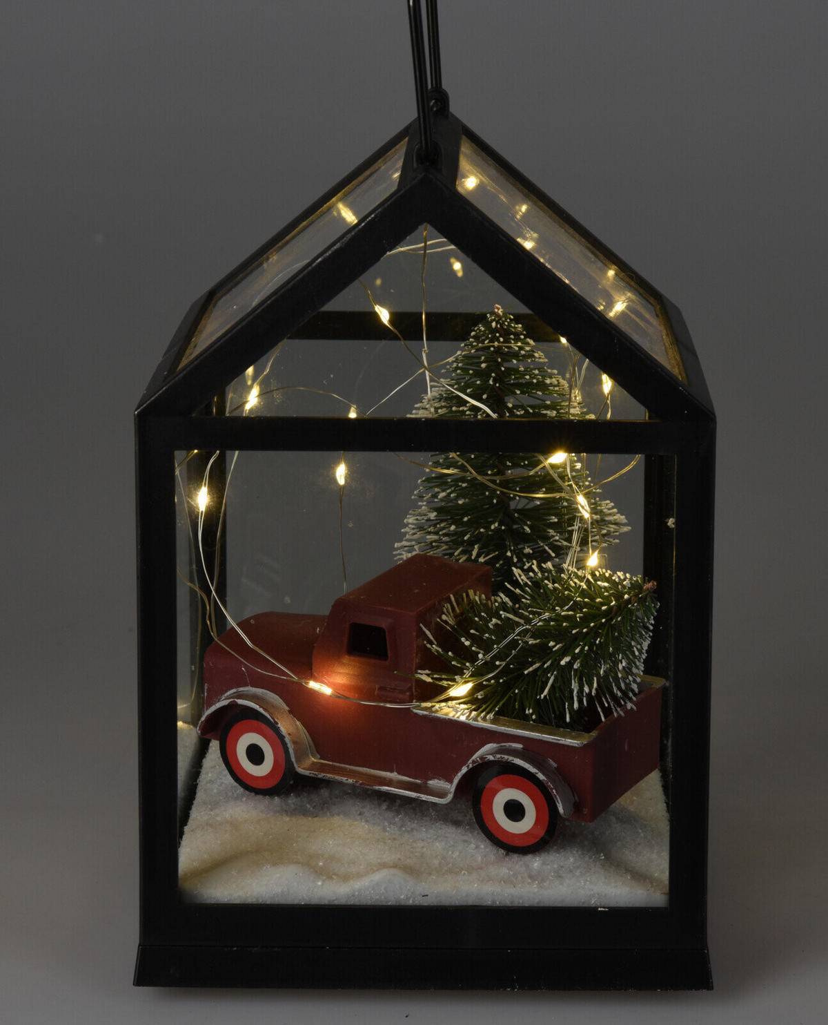 LATERNE Weihnachtsszene 21 cm - Schwarz, Kunststoff (14/21/14cm) - Home Styling Collection