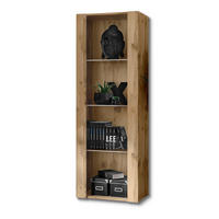 VITRINE TIVOLI, Eiche Wotan + Eiche Wotan - Eiche Wotan, Glas/Holzwerkstoff (55/159/35cm) - Komodee